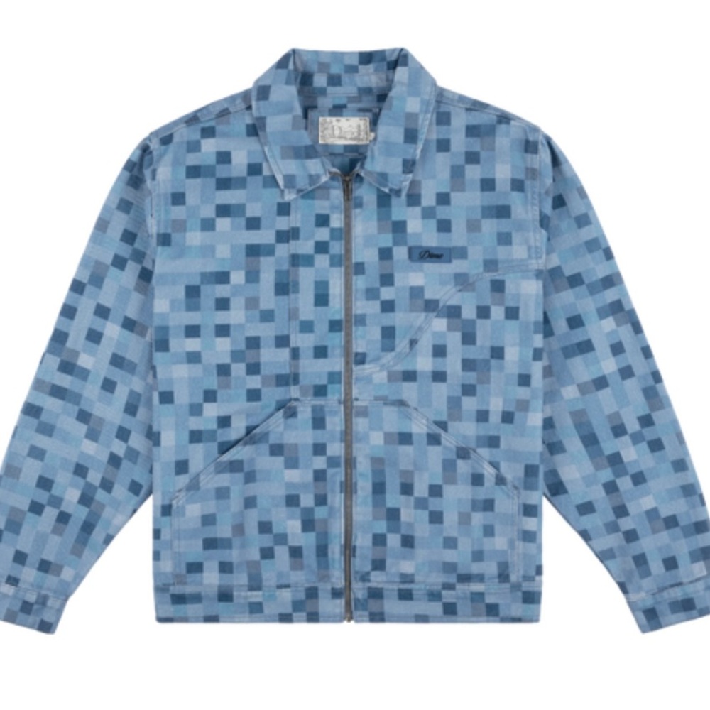 Dime Denim Twill Jacket Pixel Blue
